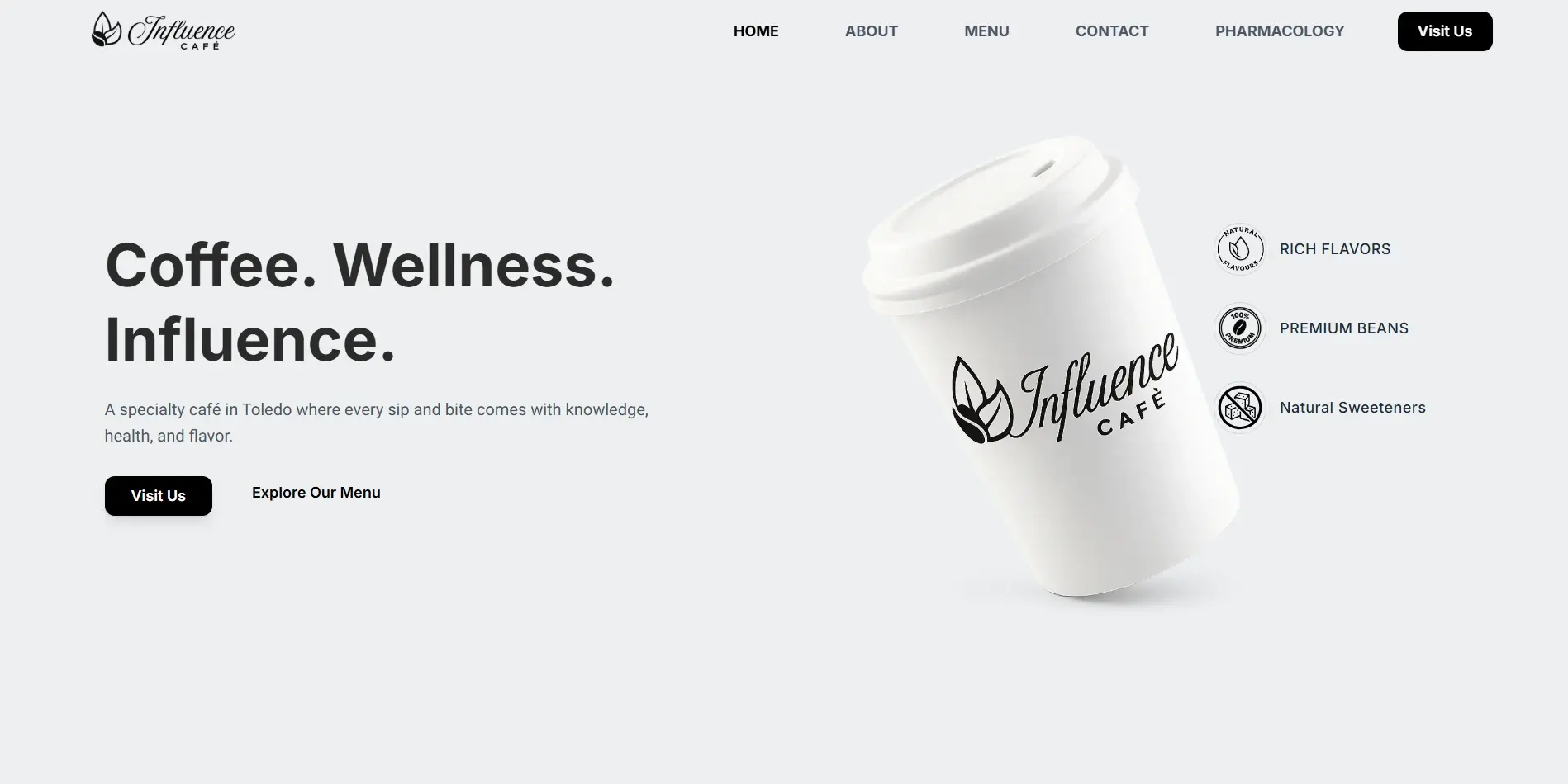 Influence Café desktop